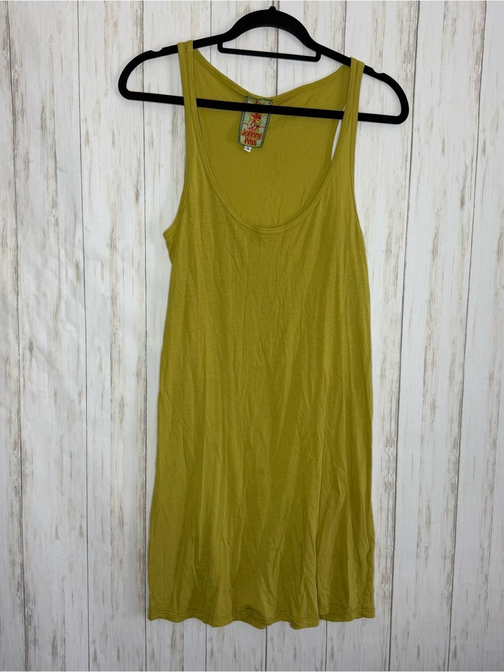 Johnny Was olive tank dress Small